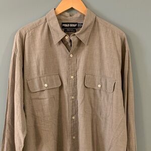 Polo Golf Long Sleeve Button-Up Shirt